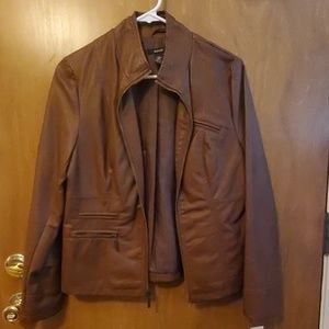 Faux leather jacket